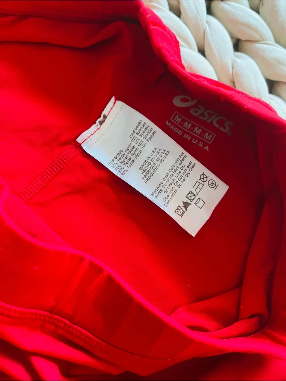 ASICS Women's Red Spandex Shorts - Picture 10 of 10